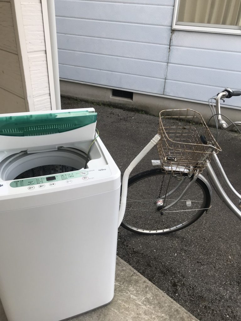【金沢市】洗濯機と自転車の回収☆希望日時に来てくれたので助かったと大変喜んで頂けました。