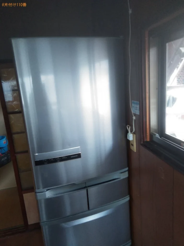 冷蔵庫、ドラム式乾燥機付き洗濯機等の回収と水回りのクリーニング