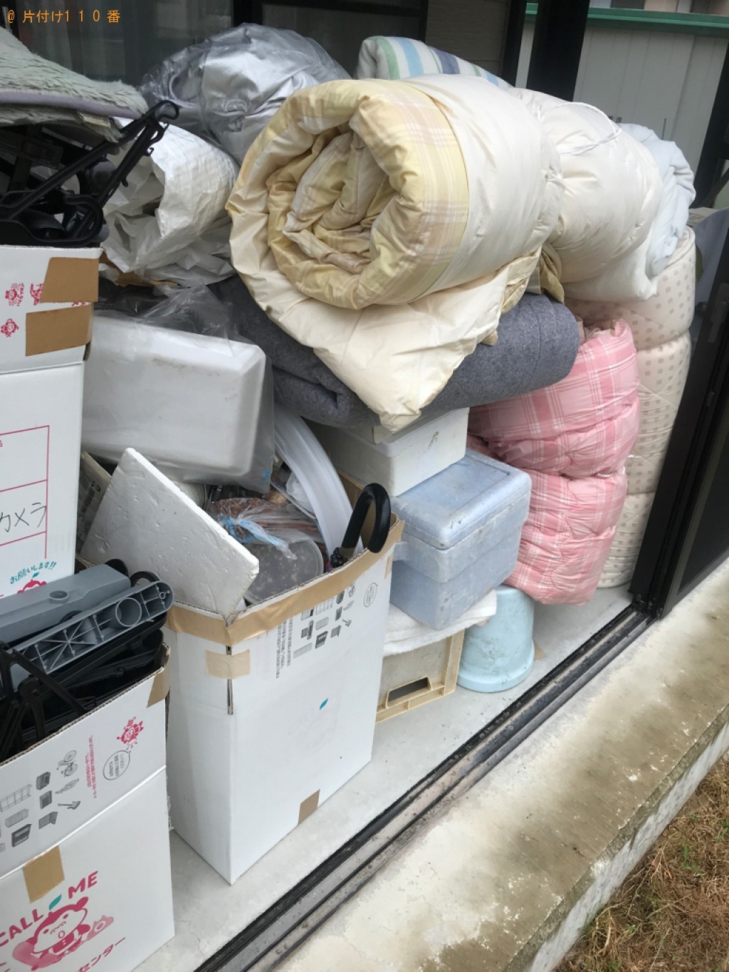 【金沢市】布団、ハンガー、バケツ、傘等の回収・処分ご依頼