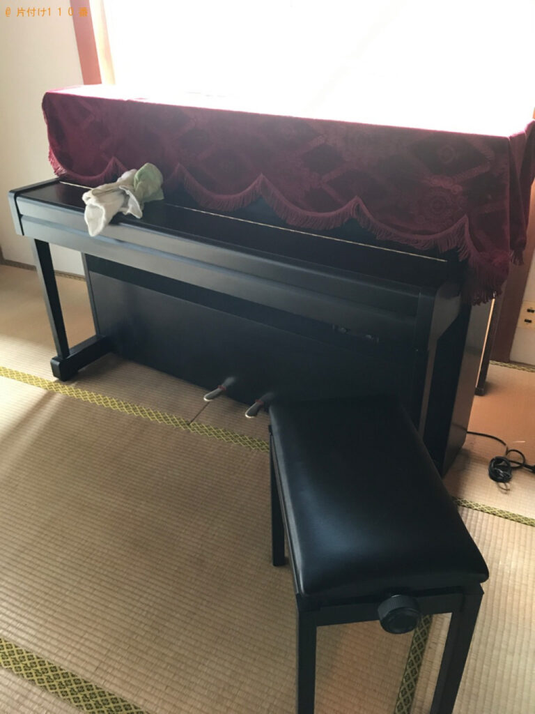 【金沢市】電子ピアノ、椅子の回収・処分ご依頼　お客様の声