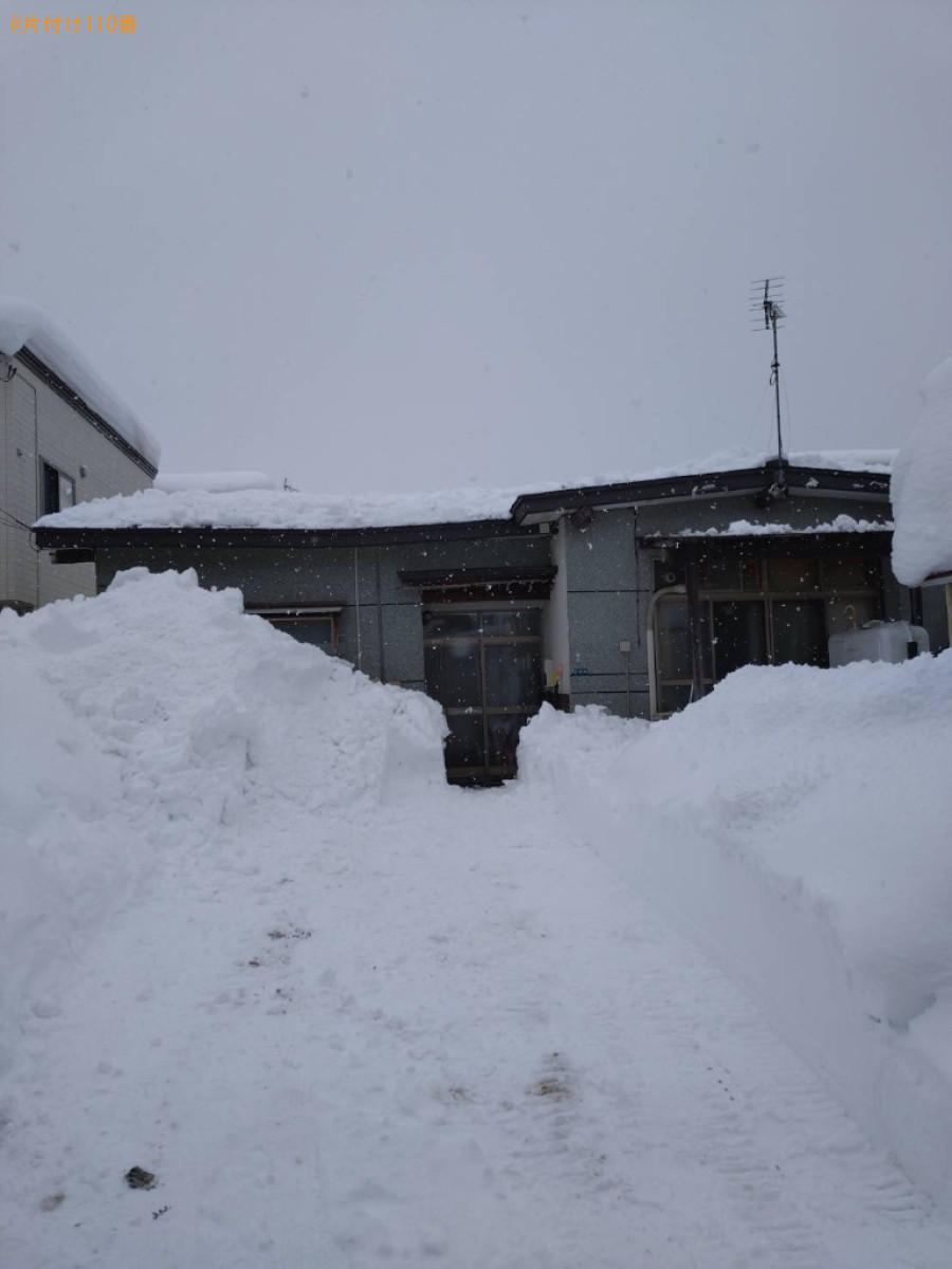 屋根の雪下ろし作業ご依頼　お客様の声